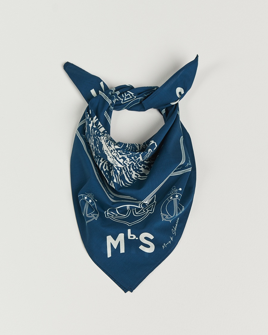 Merz b. Schwanen Merz b. SchwanenCotton BandanaInk Blue – Sininen