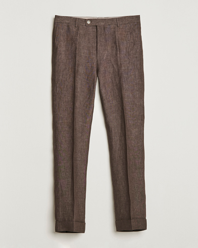 Mies |  | Morris Heritage | Jack Linen Suit Trousers Brown