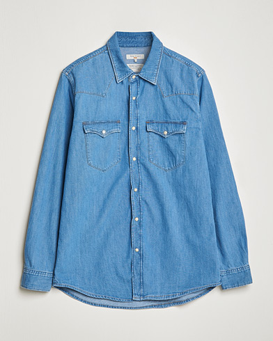 Mies |  | Nudie Jeans | George Pocket Denim Shirt Blue