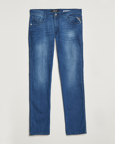 Mies |  | Replay | Anbass Powerstretch Jeans Medium Blue