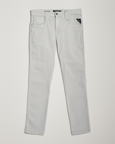 Mies | Viisitaskuhousut | Replay | Anbass Hyperflex X.Lite 5-Pocket Pants Chaulk Grey
