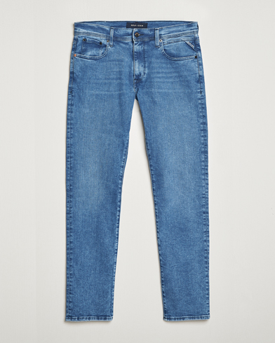 Mies |  | Replay | Sartoriale Regular Fit Hyperflex Jeans Light Blue