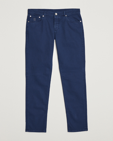Mies | Viisitaskuhousut | Brunello Cucinelli | Slim Fit 5-Pocket Pants Dark Blue