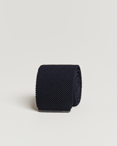 Mies | Solmiot | Brunello Cucinelli | Knitted Tie Navy