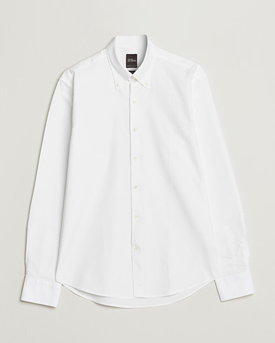 Mies |  | Oscar Jacobson | Regular Fit Button Down Oxford Shirt White