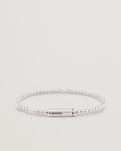 Mies |  | LE GRAMME | Beads Bracelet Brushed Sterling Silver 11g