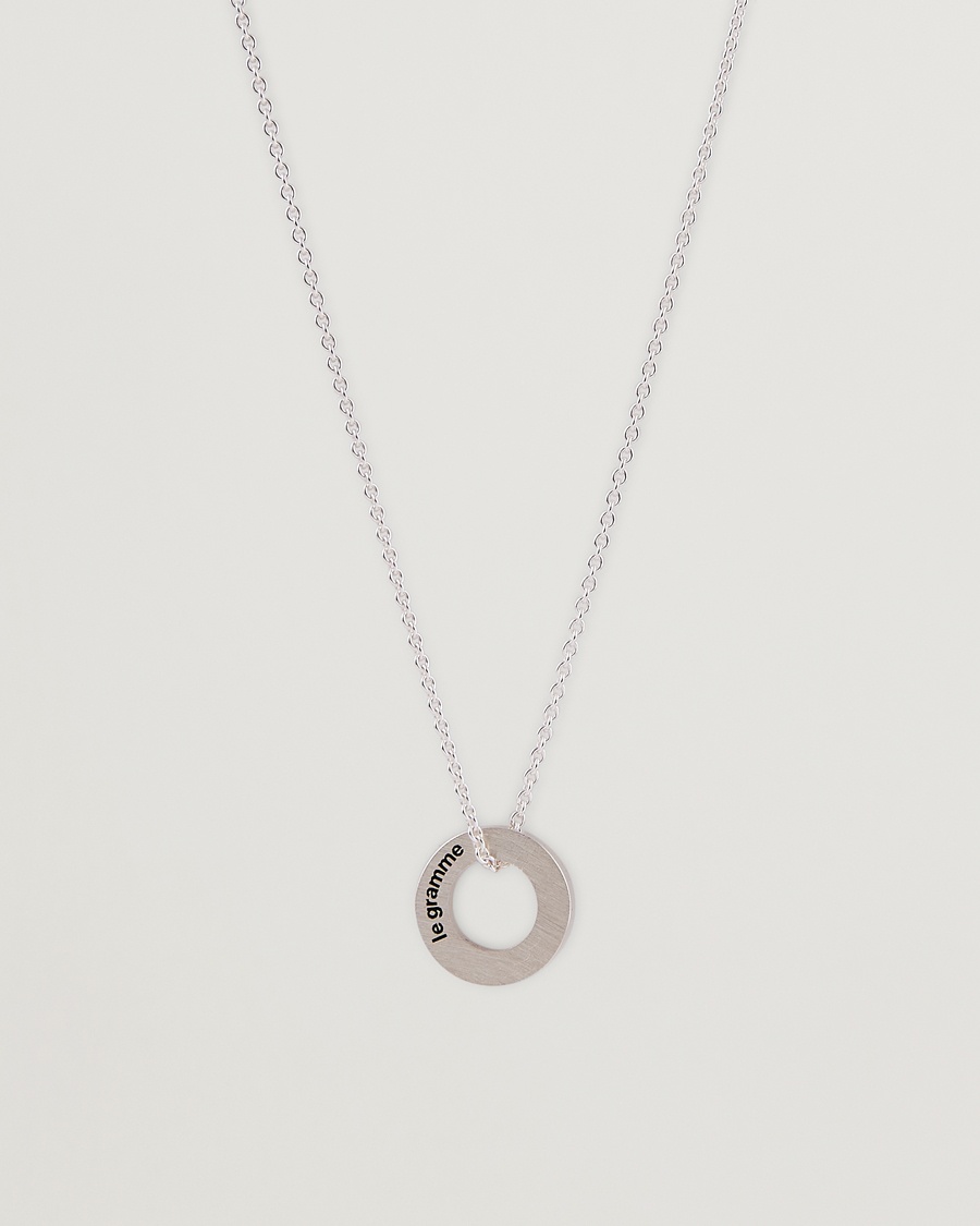 LE GRAMME Circle Necklace Le 1.1 Sterling Silver – Hopea