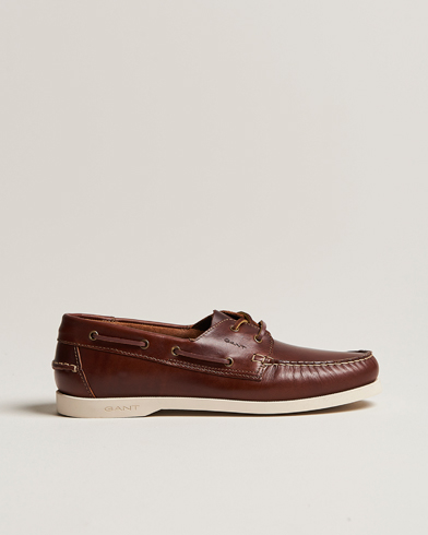 Mies | Purjehduskengät | GANT | Prince Leather Boat Shoe Cognac
