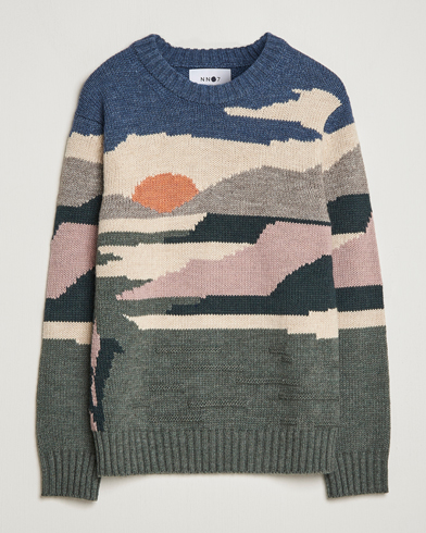 Mies | Uutuudet | NN07 | Jason Sunset Knitted Sweater Multi