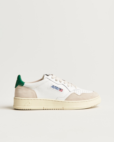 Mies | Tennarit | Autry | Medalist Low Leather/Suede Sneaker White/Green