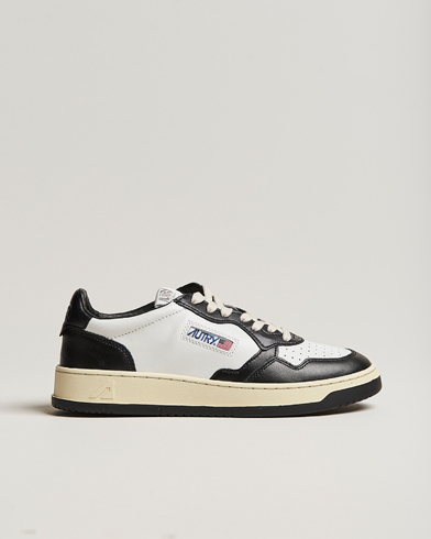 Mies |  | Autry | Medalist Low Bicolor Leather Sneaker White/Black