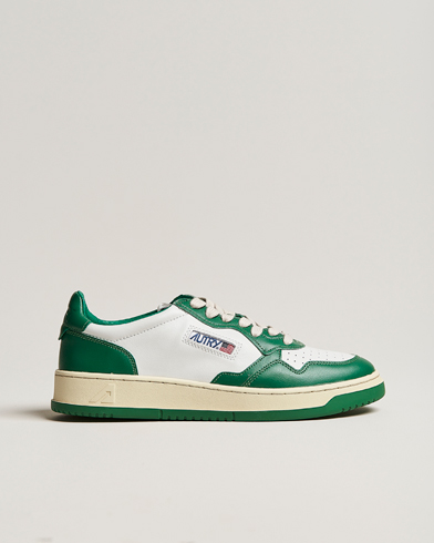 Mies | Tennarit | Autry | Medalist Low Bicolor Leather Sneaker White/Green