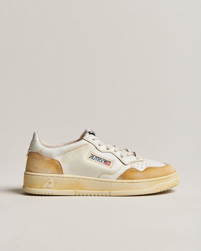 Mies |  | Autry | Super Vintage Low Leather/Suede Sneaker Leat White