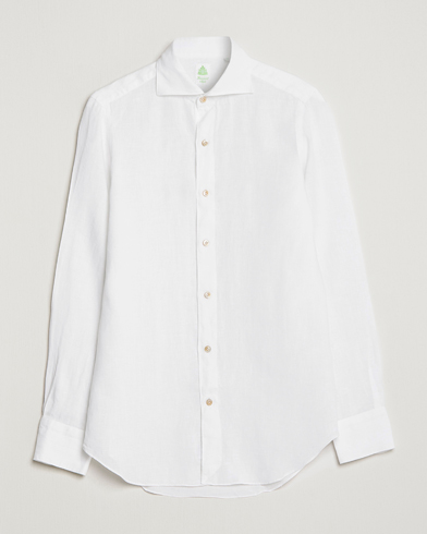 Mies |  | Finamore Napoli | Tokyo Slim Linen Shirt White