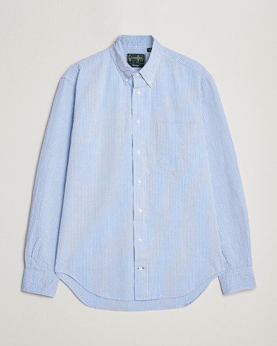 Mies |  | Gitman Vintage | Tonal Seersucker Shirt Light Blue
