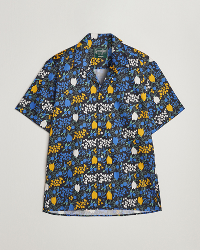 Mies | Lyhythihaiset kauluspaidat | Gitman Vintage | Tulip Fields Camp Shirt Blue