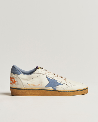 Mies | Uutuudet | Golden Goose Deluxe Brand | Ball Star Sneakers White/Powder Blue