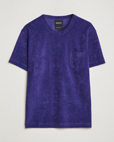 Mies | Terry | Howlin' | Fons Cotton Blend Terry Pocket Tee Purple Eyes