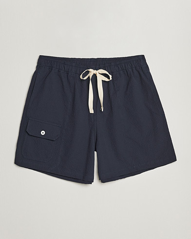 Mies |  | Howlin' | Cotton Seersucker Shorts Navy
