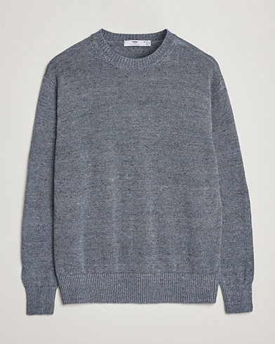 Mies | Neuleet | Inis Meáin | Donegal Washed Linen Crew Neck Stone