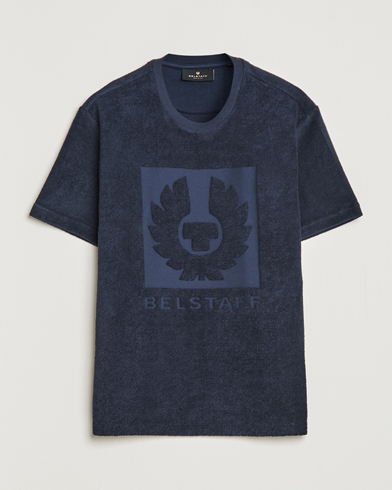 Mies |  | Belstaff | Turret Terry Logo T-Shirt Dark Ink