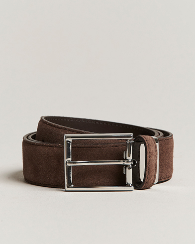 Mies | Canali | Canali | Classic Belt Dark Brown Suede