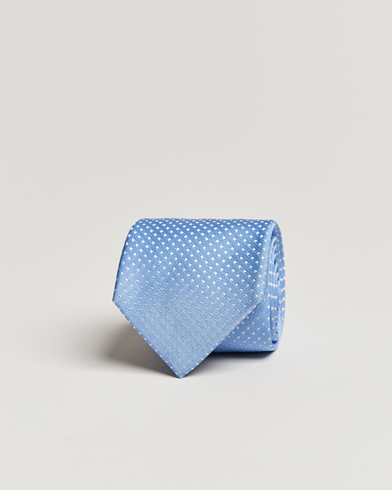 Mies |  | Canali | Micro Dot Silk Tie Light Blue