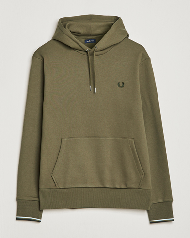 Mies | Fred Perry | Fred Perry | Tipped Hooded Sweatshirt Unifrom Green