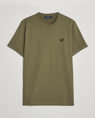 Mies |  | Fred Perry | Ringer T-Shirt Unifrom Green