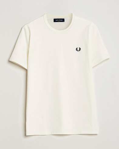 Mies | Fred Perry | Fred Perry | Ringer T-Shirt Ecru