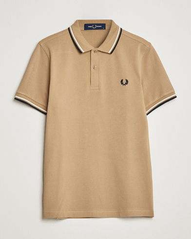 Mies |  | Fred Perry | Twin Tipped Polo Shirt Warm Stone