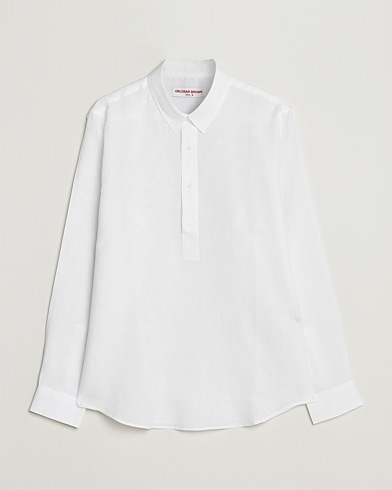 Mies |  | Orlebar Brown | Percy Smart Linen Shirt White