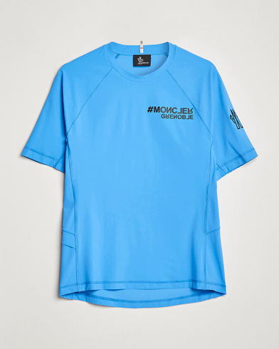 Mies | Luxury Brands | Moncler Grenoble | Technical T-Shirt Light Blue