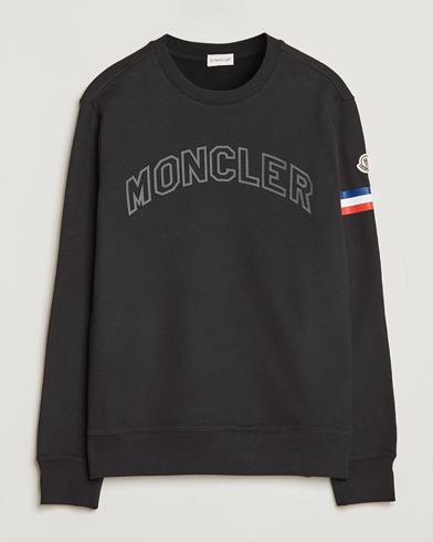 Mies | Luxury Brands | Moncler | Armband Logo Sweatshirt Black