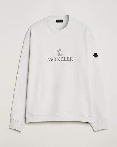 Mies | Collegepuserot | Moncler | Lettering Logo Sweatshirt White
