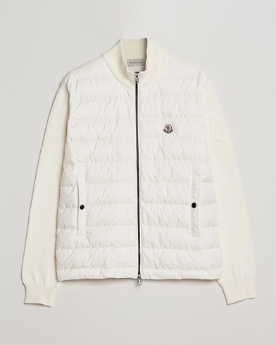 Mies | Moncler | Moncler | Zip Padded Cardigan Off White