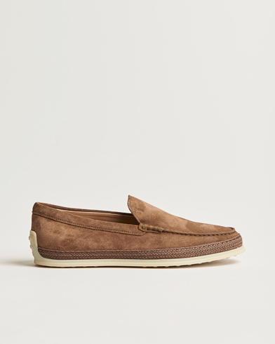 Mies | Loaferit | Tod's | Raffia Loafers Brown Suede