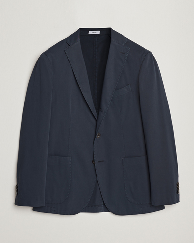 Mies | Puuvillaiset pikkutakit | Boglioli | K Jacket Cotton Stretch Blazer Navy