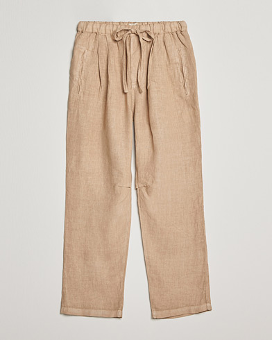 Mies |  | Massimo Alba | Keywest Linen Drawstring Pants Sand