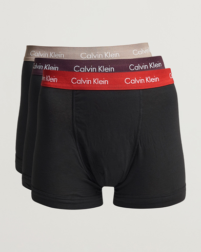 Mies | Alushousut | Calvin Klein | Cotton Stretch Trunk 3-Pack Black