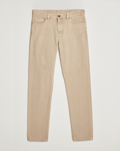 Mies |  | Zegna | Slim Fit Dyed 5-Pocket Pants Brown