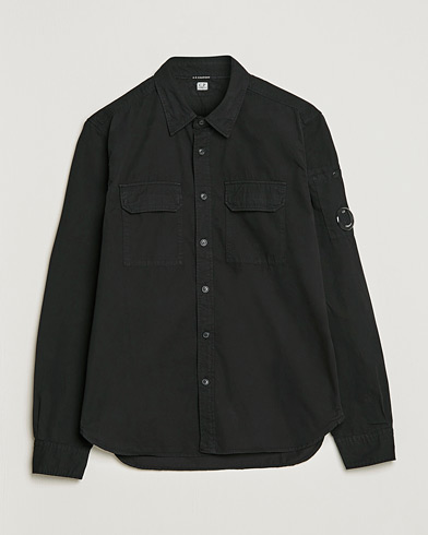 Mies | Overshirts | C.P. Company | Garment Dyed Gabardine Shirt Jacket Black