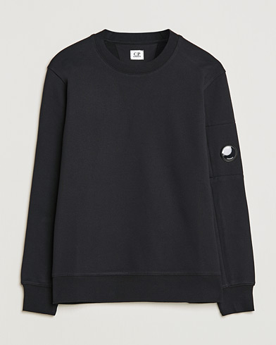 Mies | C.P. Company | C.P. Company | Diagonal Raised Fleece Lens Sweatshirt Black