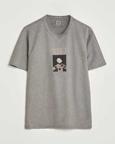 Mies | C.P. Company | C.P. Company | Seed Recycled Hemp T-Shirt Grey