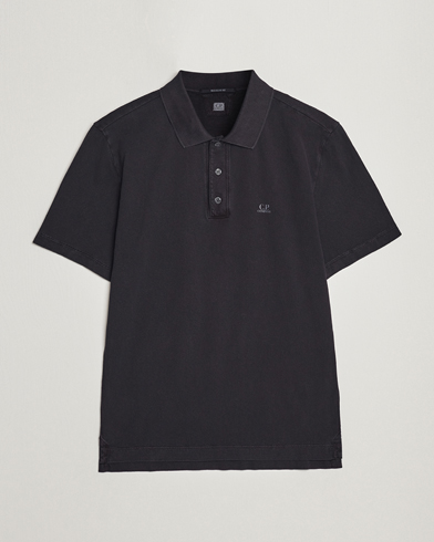 Mies |  | C.P. Company | Old Dyed Cotton Jersey Polo Black