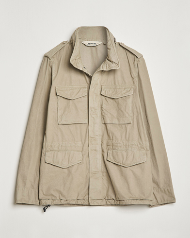 Mies | Nykyaikaiset takit | Aspesi | Cotton Field Jacket Khaki
