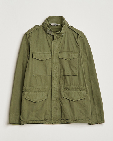 Mies | Klassiset takit | Aspesi | Cotton Field Jacket Army Green