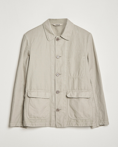 Mies | Takit | Aspesi | Tadao Cotton/Linen Shirt Jacket Khaki