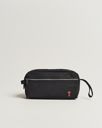 Mies |  | AMI | Heart Logo Wash Bag Black