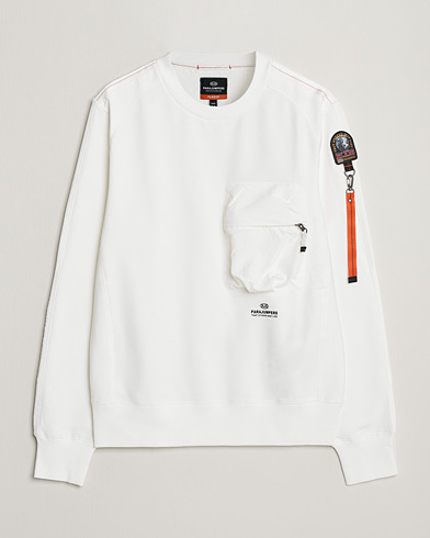 Mies | Parajumpers | Parajumpers | Sabre Soft Crew Neck Sweatshirt Off White